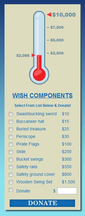 Make-A-Wish Foundation Thermometer