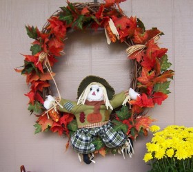 scarecrow wreath craft