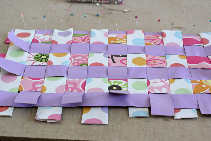 DIY Woven Paper Placemat