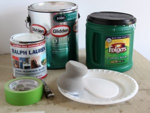 Supplies needed to stencil a wall