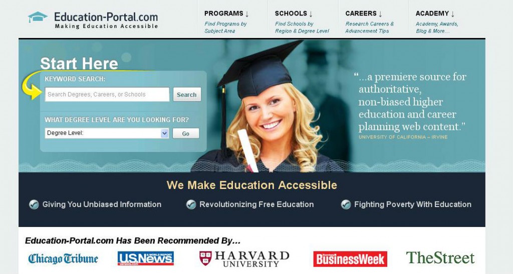 Download this Education Portal Screenshot picture