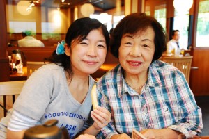 Asian grandma and grandchild
