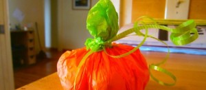Pumpkin treat bags