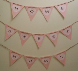 Valentine's Day Home Sweet Home Banner