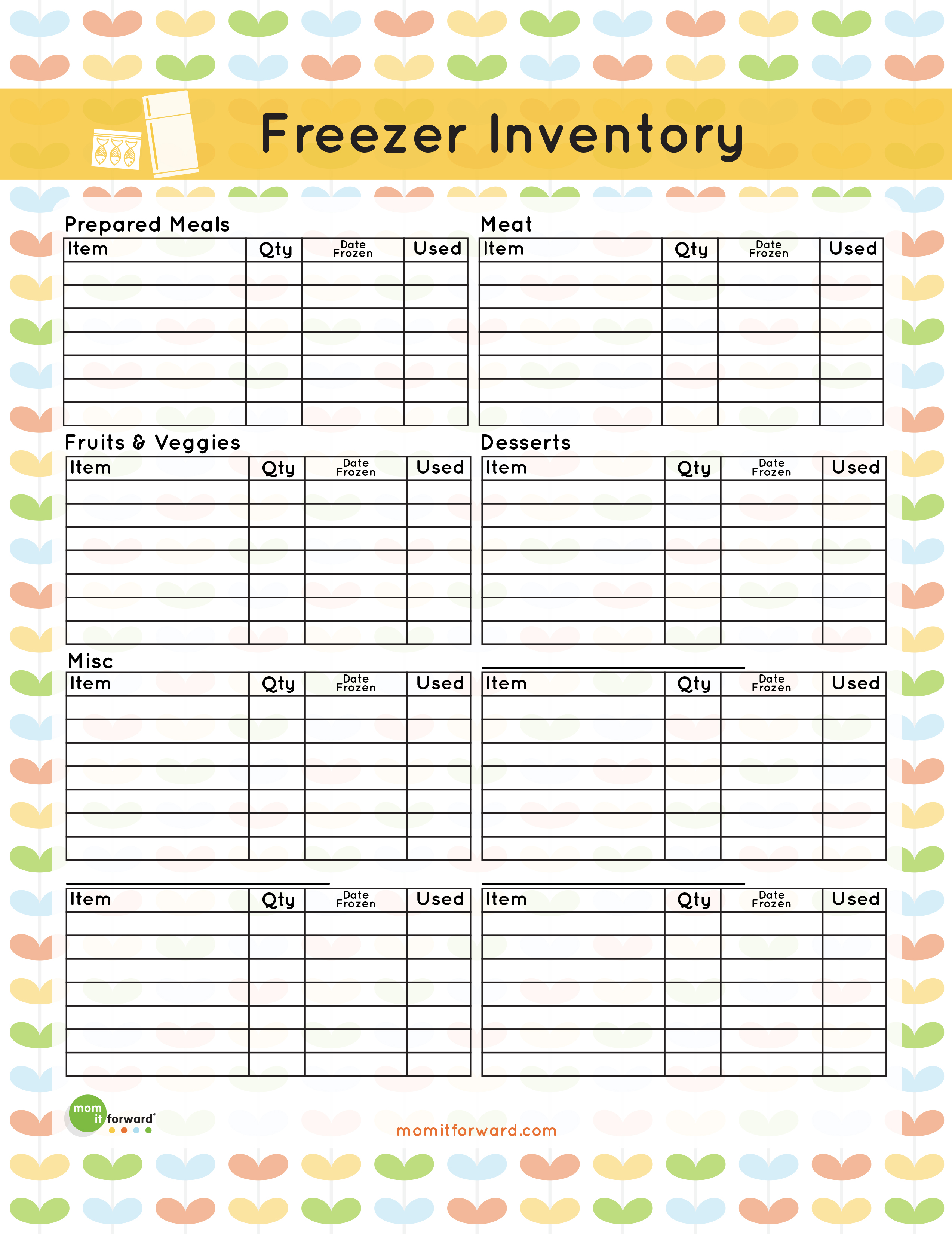 Freezer Inventory Printable Mom it ForwardMom it Forward