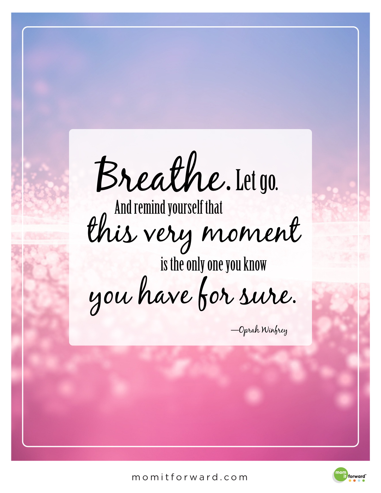 Motivational Quotes Just Breath QuotesGram
