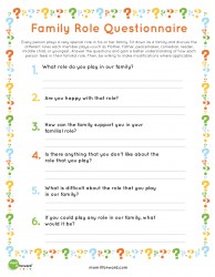 Family roles printable