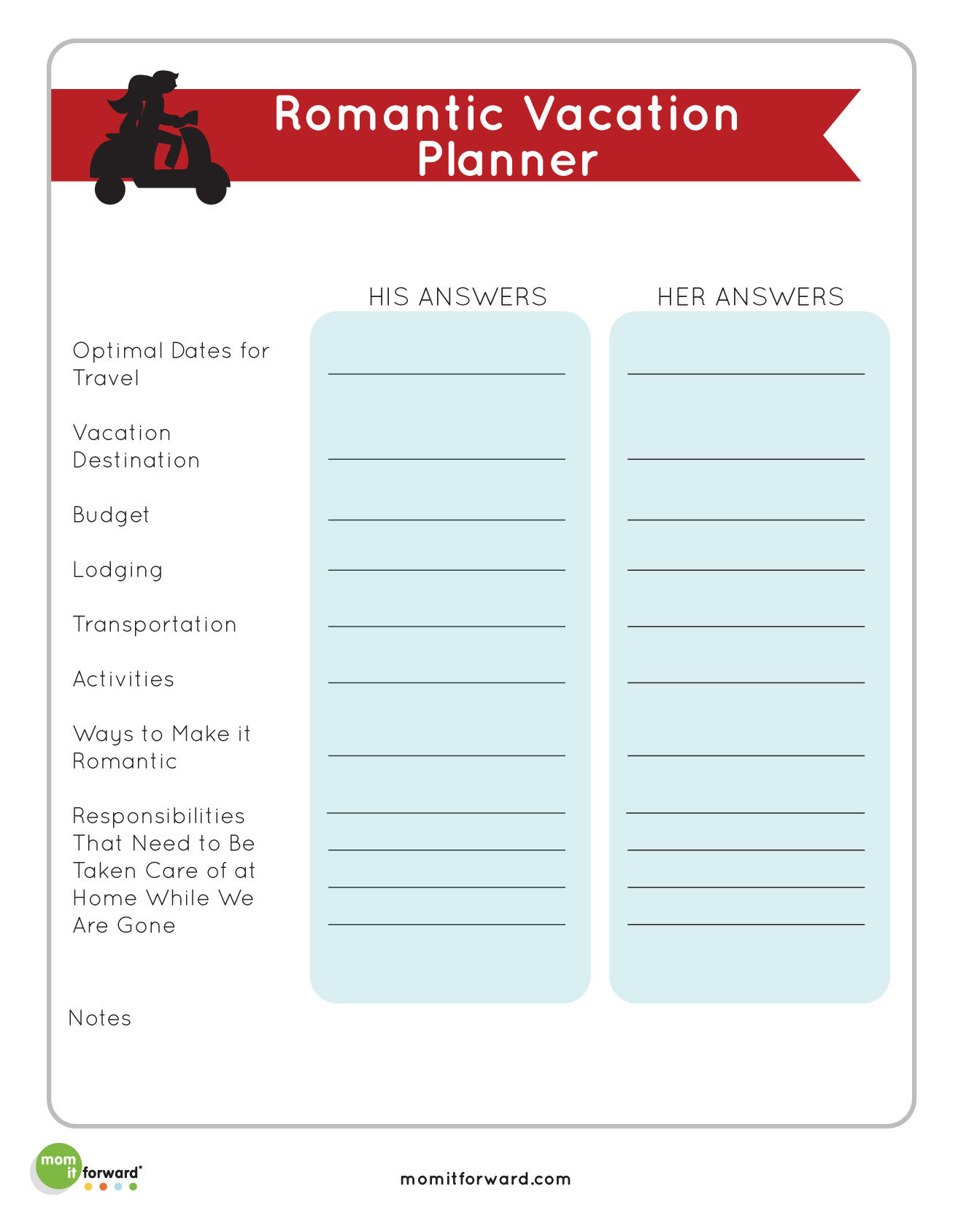 holiday trip planner