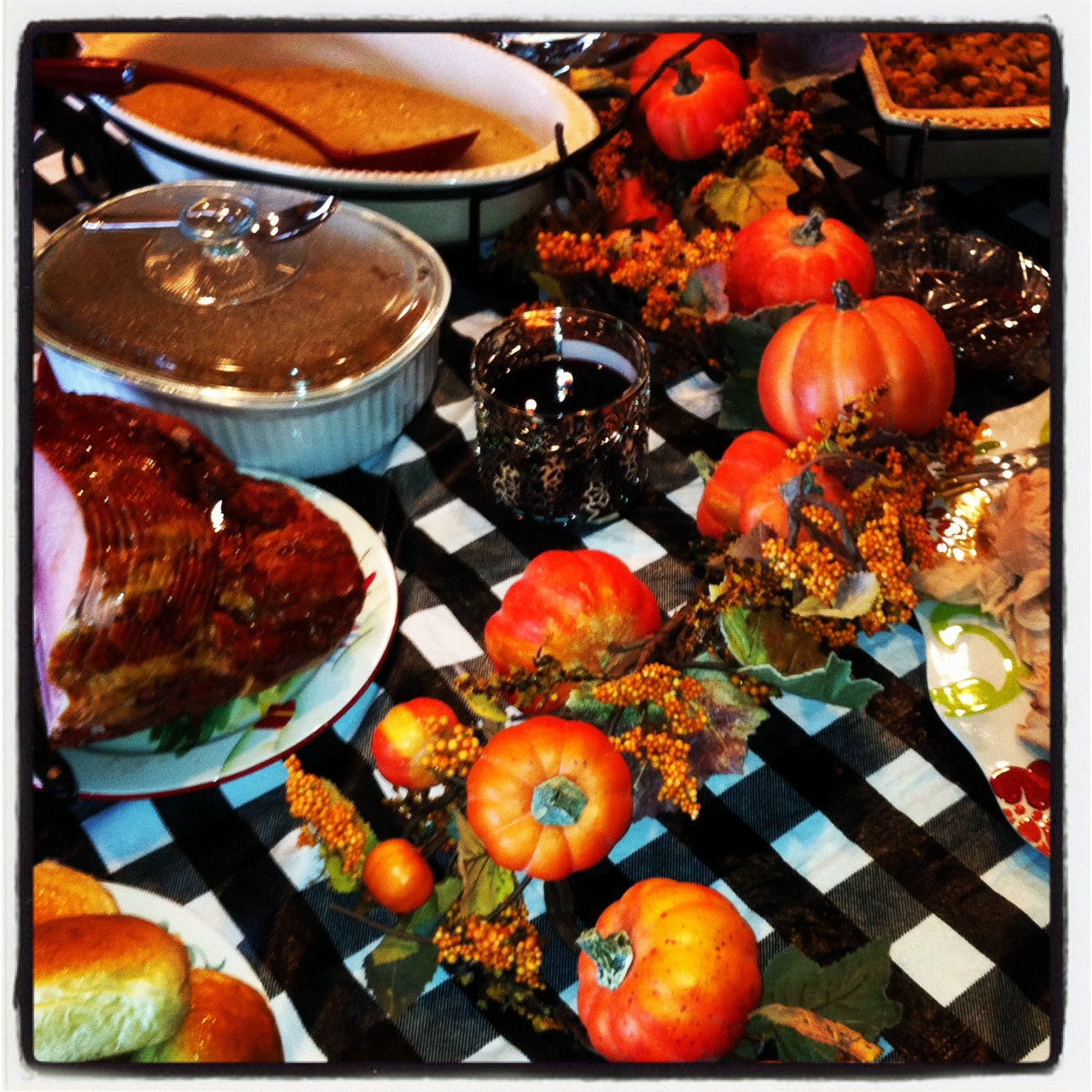 Thanksgiving linen tablecloths