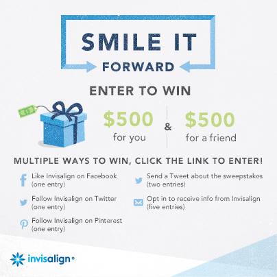 invisalign: Smile It Forward $500 Sweepstakes - Mom it ForwardMom it ...