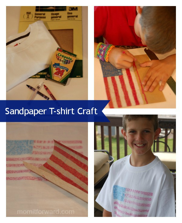 Sandpaper T-shirt Craft - Mom it ForwardMom it Forward