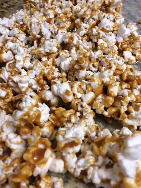 Easy Salted Caramel Popcorn - Mom it ForwardMom it Forward