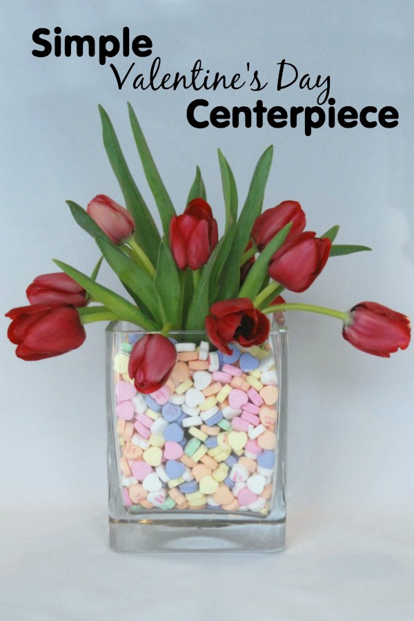 Simple Valentine's Day Centerpiece - Mom it ForwardMom it Forward