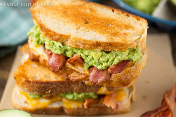 Delicious Bacon Grilled Cheese Will Make Avocado Appetizer Recipe